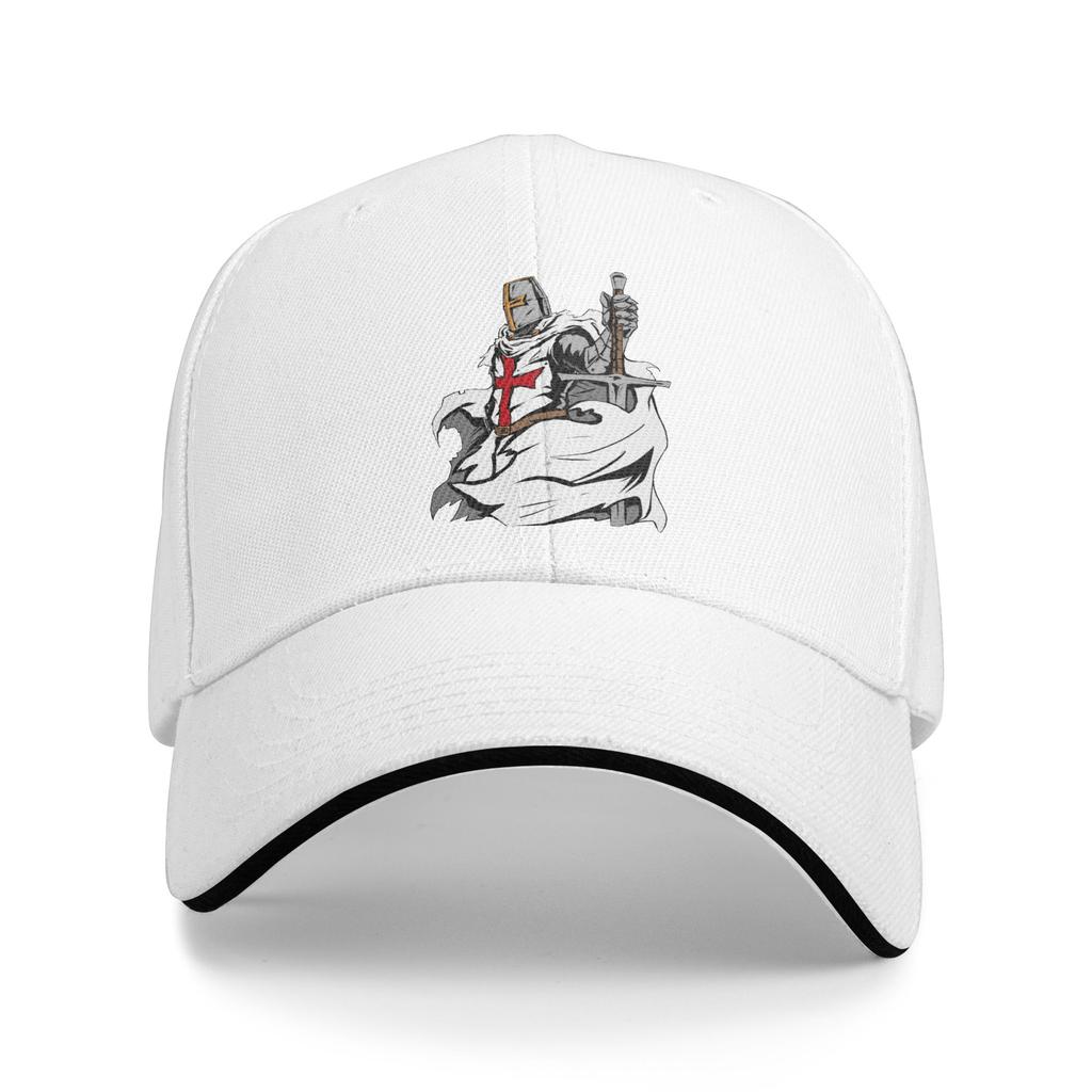 Custom Punk Knights Templar Cross Shield Baseball Cap Unisex WoUnisex Breathable Medieval Warrior Sword Dad Hat Outdoor Snapback Hats