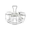 Draining Cup Storage Rack Stainless Steel Water Cup Holder Compact Design For Kitchen Silver 6.7X6.7X5.9In 1Pcs