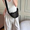 High End, Niche Top Layer, Can Be Sung Bag, Lazy Commuting Style, Cow Horn Bag, Genuine Leather, Shoulder and Crossbody Dumpling Bag