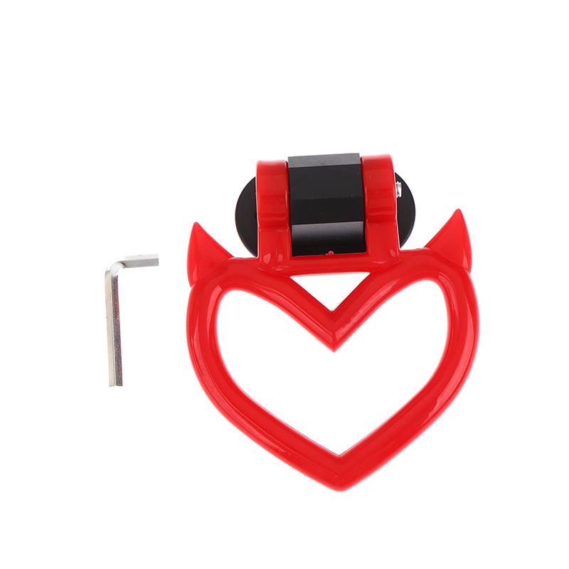 1Pc Tow Rope Horn Shape Ring Car Tow Decoration Belt Train Bus Handle Hand Strap Drift Charm Strap Tow Hook Car Styling красный