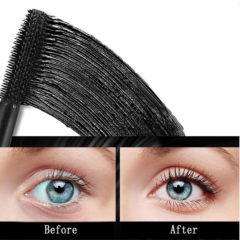 5D Silk Fiber Mascara Lash Color Mascara Waterproof Rimel 3D Mascara Ögonfransförlängning Tjock förlängande ögonfransar Kosmetisk