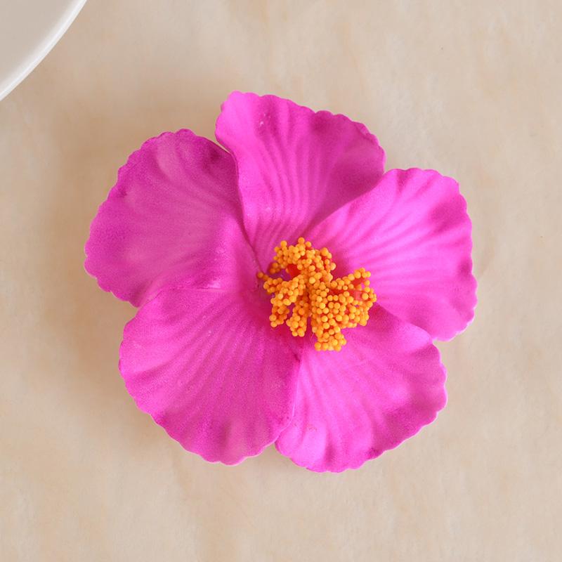 5/10Pcs Hawaiian Hibiscus Flower Summer Tropical Beach Birthday Party Table Decoration DIY Hair Decor Wedding Artificial Flowers