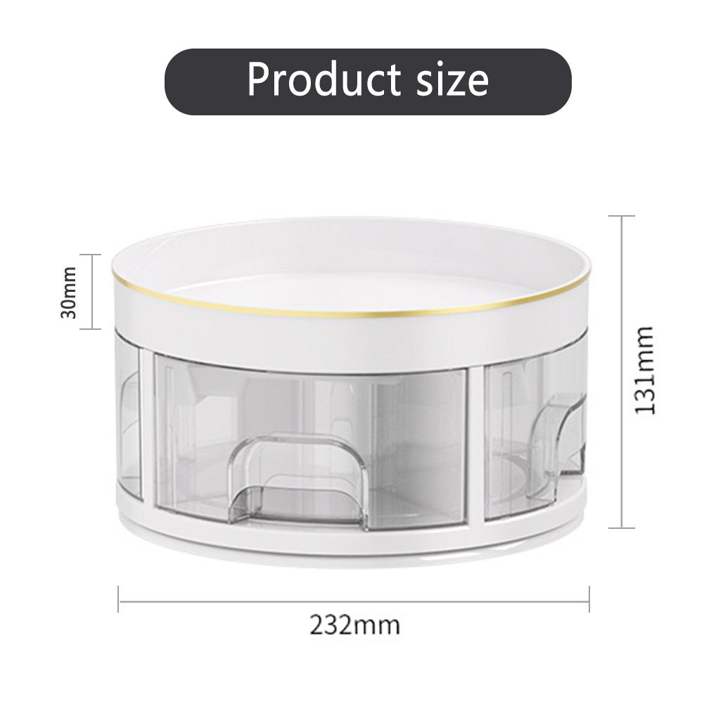 Rotating Spice Storage Holder Large Capacity Spice Storage Case Kitchen Supplies