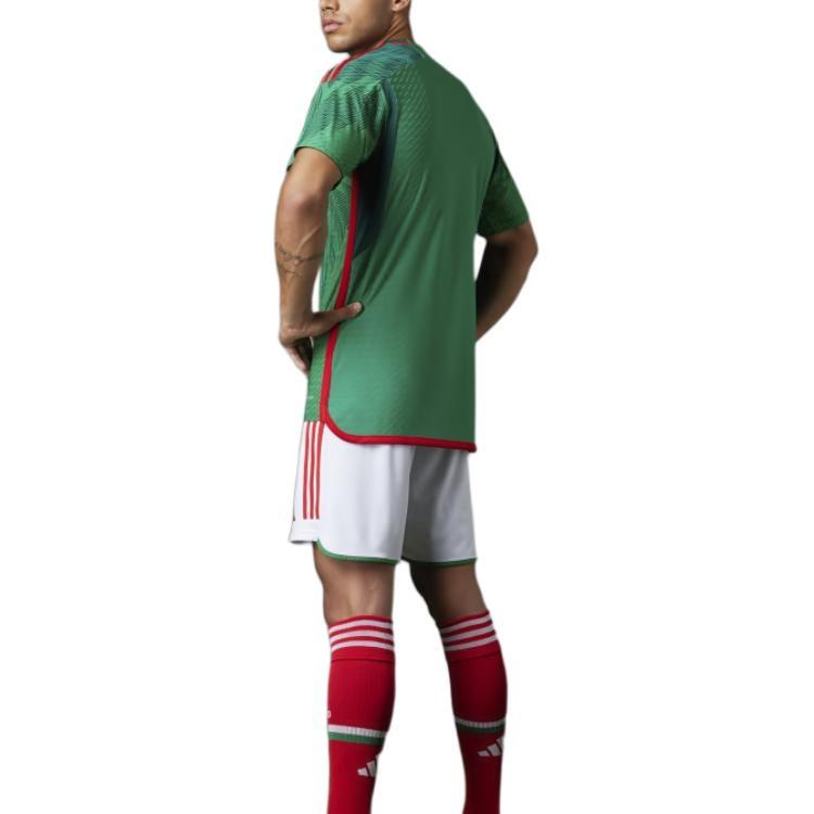 adidas Mexiko 22 Heim Authentic Trikot Asiatische Größe 'Vivid Green' Herren HD6898