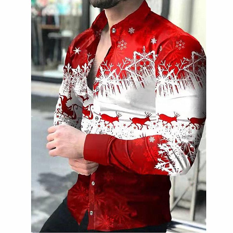 Moda Masculina Europea y Americana de Nuevo Estilo 2026 Camisas de Manga Larga con Estampado de Animales, Tops Casuales para Hombre.