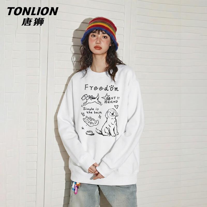 TonLion Women's Loose Fit Long Sleeve Sweatshirt