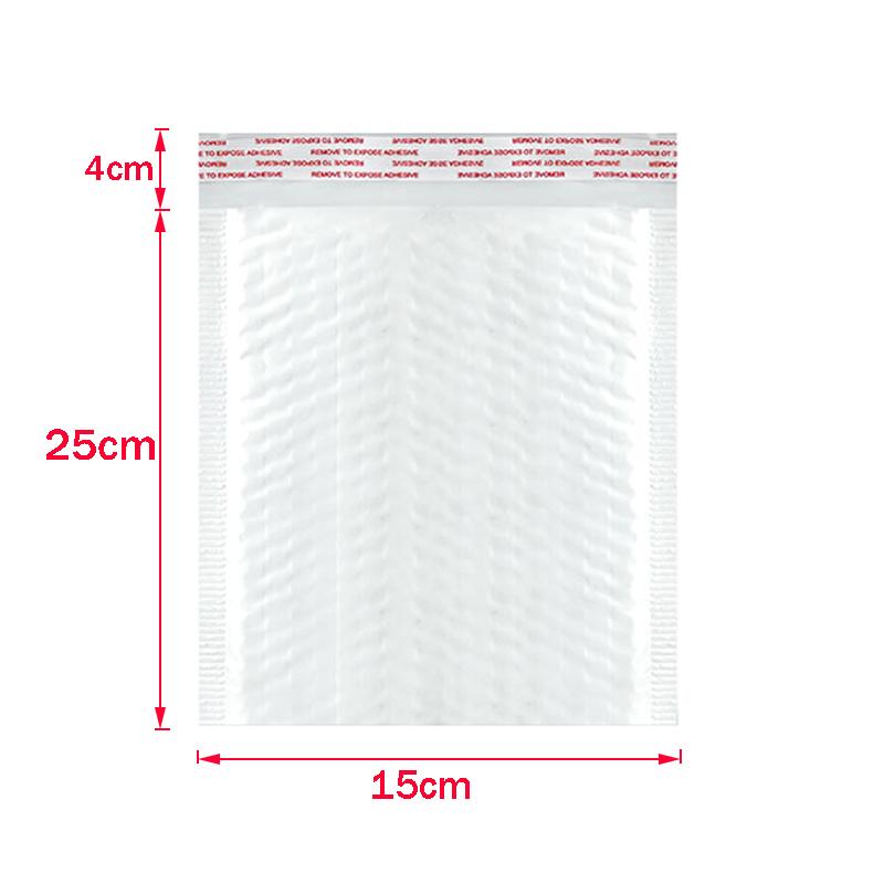 50Pcs Bubble Mailers White Poly Bubble Mailer Self Seal Padded Gift Bag Packaging Envelope Bags Book Shipping Package Bag