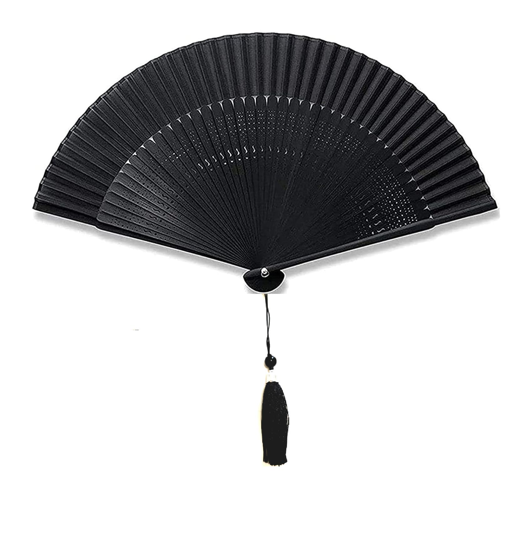 

Складной веер Seito Todo из натурального бамбука, легкий, с чехлом для веера MaTsuKiBL &