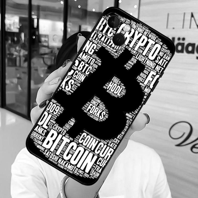 Bitcoin BTC Phone Case For iPhone 13 12 Mini 11 14 15 16 Pro Max Plus X XS Max XR Cover Shell
