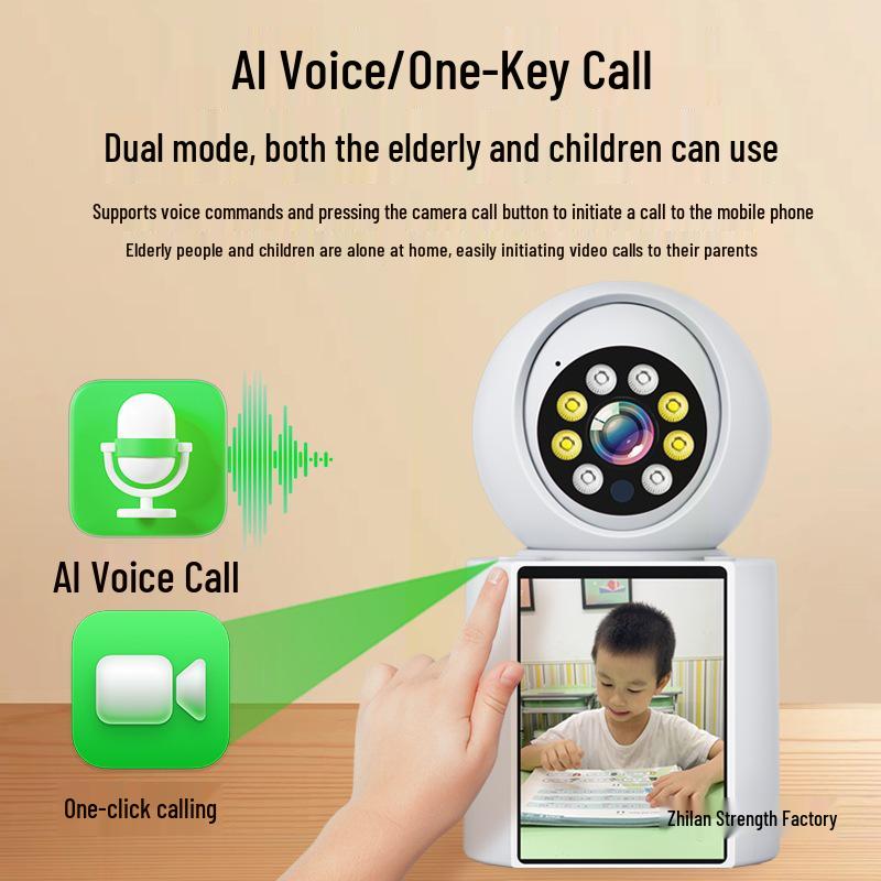 360° Indoor Wireless Camera with Two-way Video Call & Remote Mobile Access
