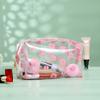 Transparent Cosmetics Storage Bag Flower Summer Freshness Makeup Bag Lightweight Portable Going Out Touch Up Lipstick Makeup Bag