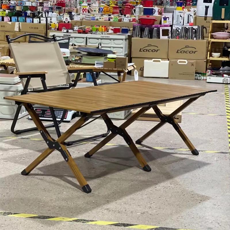 ZISIZ Portable Folding Egg Roll Picnic Table
