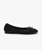 Sappun Melanie Satin Shirred Ribbon Flat Shoes (1Cm)