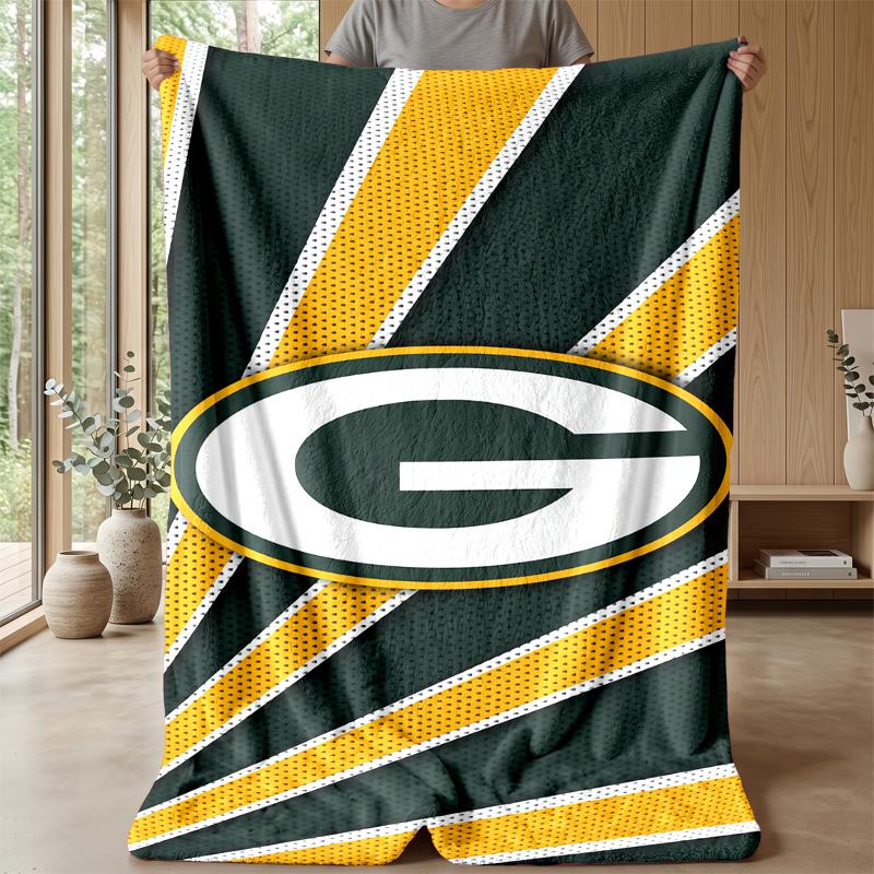 Coperta in Flanella Pile Green Bay Packers Coperta Calda e Accogliente per Divano Letto Viaggio Uso Stagionale