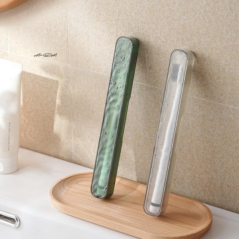 1/2Pcs Portable Toothbrush Storage Organizer Case - Travel Toothbrush Holder Box for Outdoor Camping Bathroom Accessories