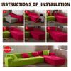 1-4 Seat Plush Sofa Cover Soft and Comfortable Recliner Sofa Cover Elastic Sofa Cover Soft Sofa Cover