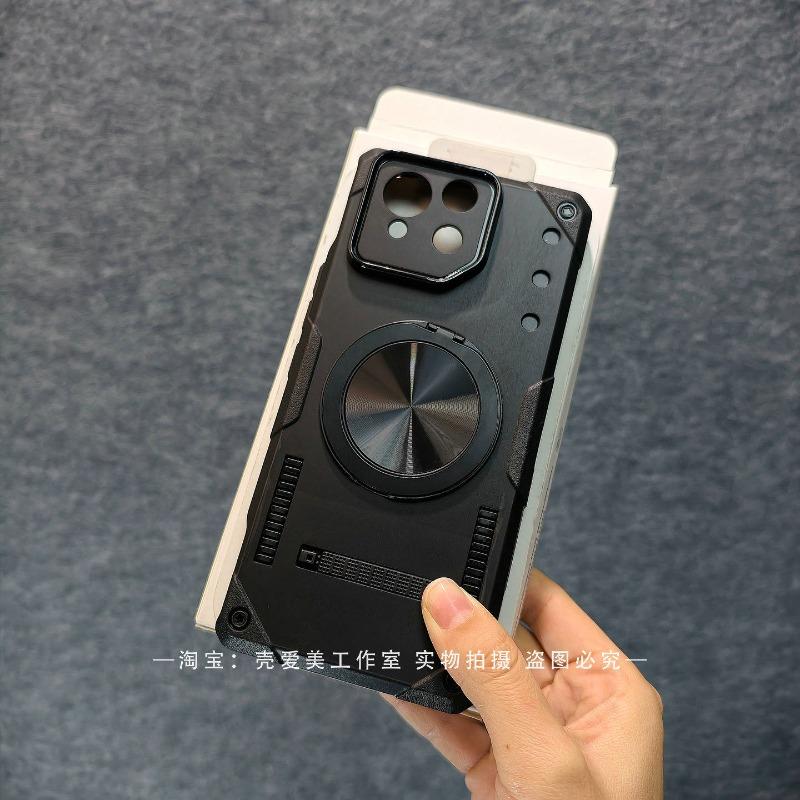 Per Custodia ASUS ROG Phone 8 Pro Moda Magnetica Anello 360° Dissipatore di Calore Integrato Copri Telefono Armatura Antiurto Antiscivolo Bumper