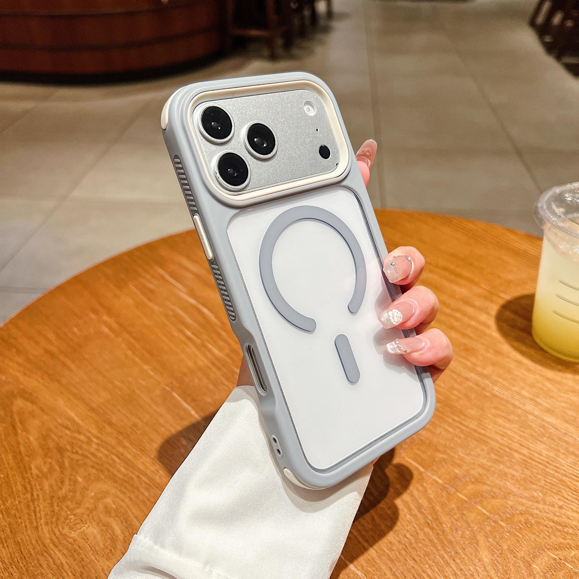 

Trendy Anti-Drop Magnetic Acrylic Phone Case for Apple 17PROMAX iPhone 16