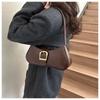 Feminine Schultertasche Achseltasche schlichter lässiger Stil Stick Modetrend Winter neu