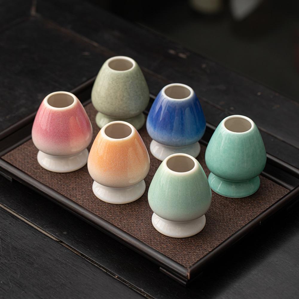 Suport neted pentru Matcha Ceramică Bambus Suport pentru Matcha Chasen pentru Accesorii Set de Ceai