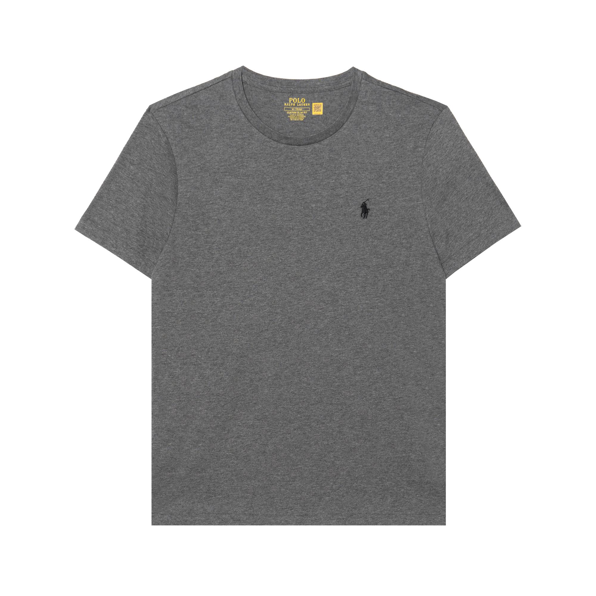 

Мужская футболка Polo Ralph Lauren однотонная с логотипом-пони, с круглым вырезом и короткими рукавами 710706748-114 M