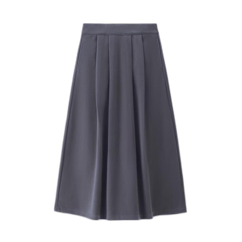 

Giordano Women s Faux Wool Pleated A-Line Midi Skirt L