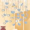 Heart-Shaped Wedding Room Balloon and Tinsel Decoration Set