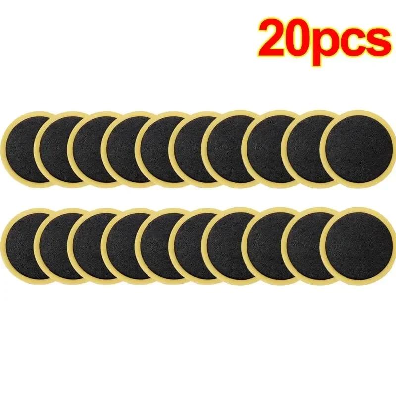 

30/20/10PCS Emergency Self-Adhesive Bike Tire Patches Glue-Free Quick Repair Kit for MTB Road Bike Tubeless Durable Easy to Use
