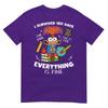 Survived 100 Days Im Is Fine Anxiety 100th Day School Kids Tshirt