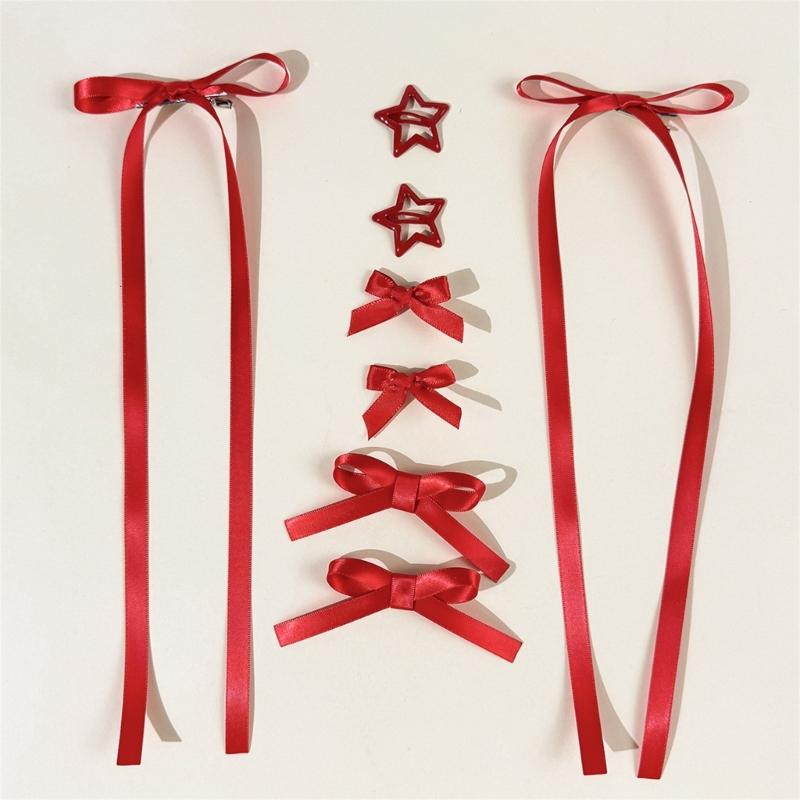 Stylish Butterfly Hair Ribbon Accessory Elegant Hairpin Fashion Hair Clip For Braids And Ponytails In Multiple Color
