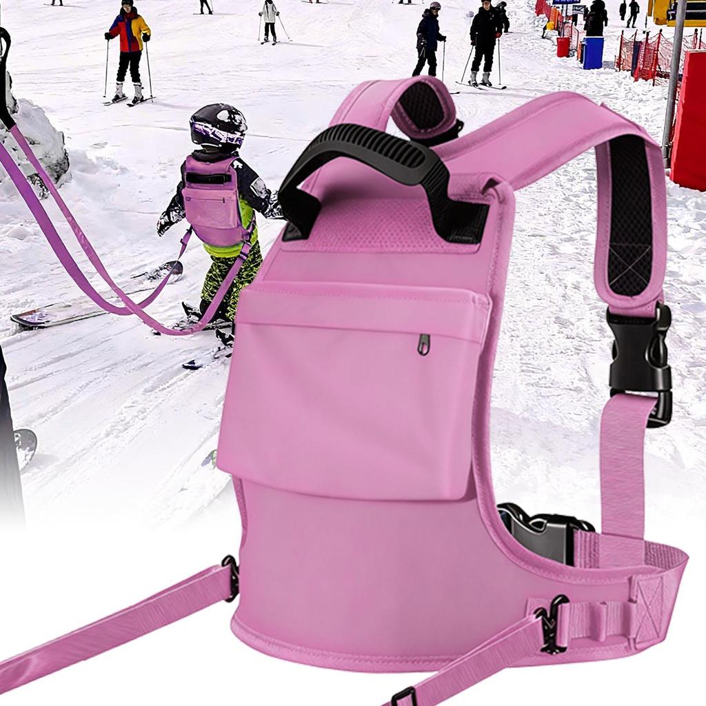 Kids Ski Training Harness Adjustable Child Beginner Snowboarding Skiing Auxiliary Trainer Traction Safety Belt Ski Training