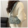 Cotton Bow Knot Shoulder Bag For Women, Chic Crossbody Purse, Minimalist Handheld Tote KTB