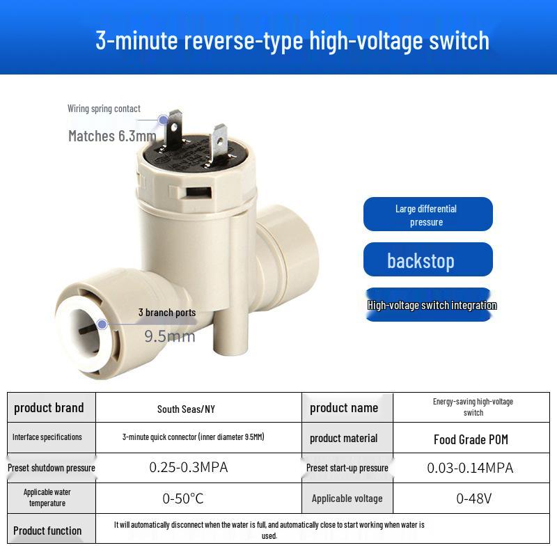 Univerzální 2/3cestný solenoidový ventil pro přívod vody a splachovací ventil odpadní vody pro čističky