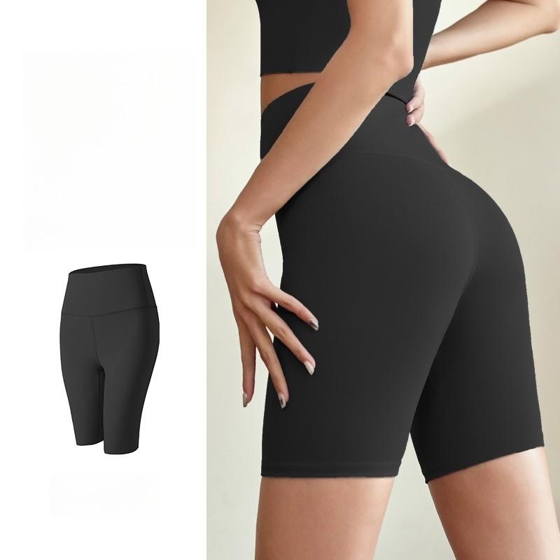 Καλοκαιρινά Γυναικεία Αθλητικά Σορτς με Γοφούς Ροδάκινου Ψηλόμετρα Ελαστικά Σφιχτά Κολάν Γιόγκα Αθλητικά Κοντά Παντελόνια