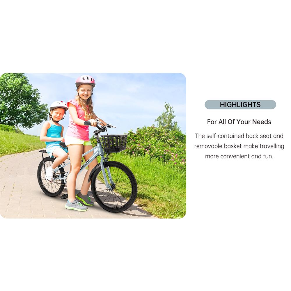 20palcové dětské kolo pro teenagery Dětské kolo pro chlapce a dívky s košíkem