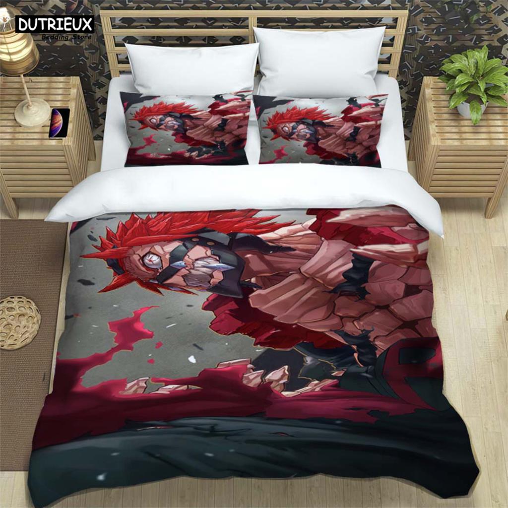 HD Anime Mein Hero Science Cartoon 3D Printed Bedding Queen Bedding Set Customized King Size Bedding Set Soft And Comfortable