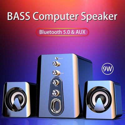 Wireless Bluetooth Computer Speaker - Enhanced Audio, Crisp Stereo Sound, Easy-Access Control for Desktop and Gaming