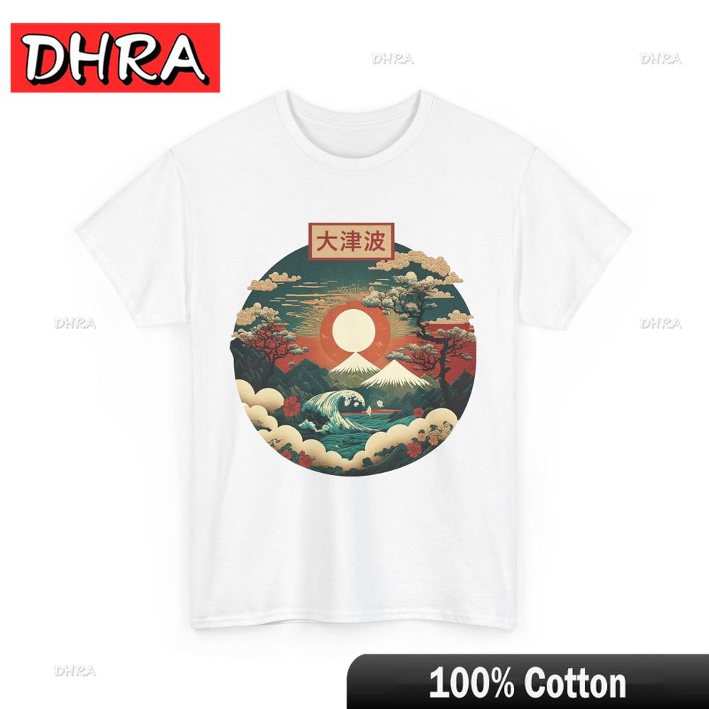 Japanese Art Japan Lovers Japanese Red Sunset Women Men T-Shirt Cool Comfy Classic Fresh Tshirts Urban Cool Comfy Tee Couples