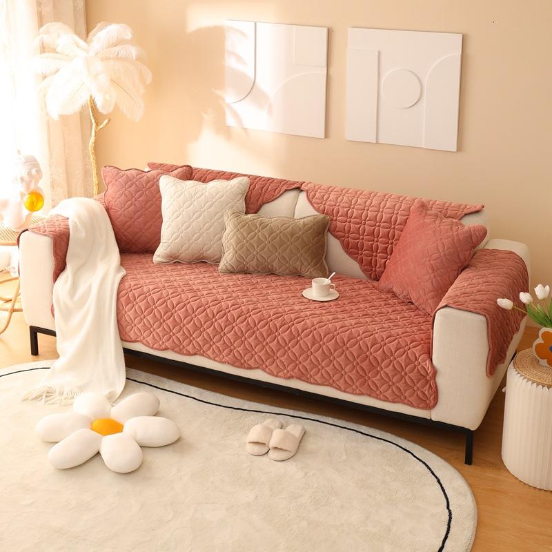 Nordic Simple Sofa Cushion Fabric Non-Slip Four Seasons Universal Seat Cushions Modern Sofa Cover Backrest Towel