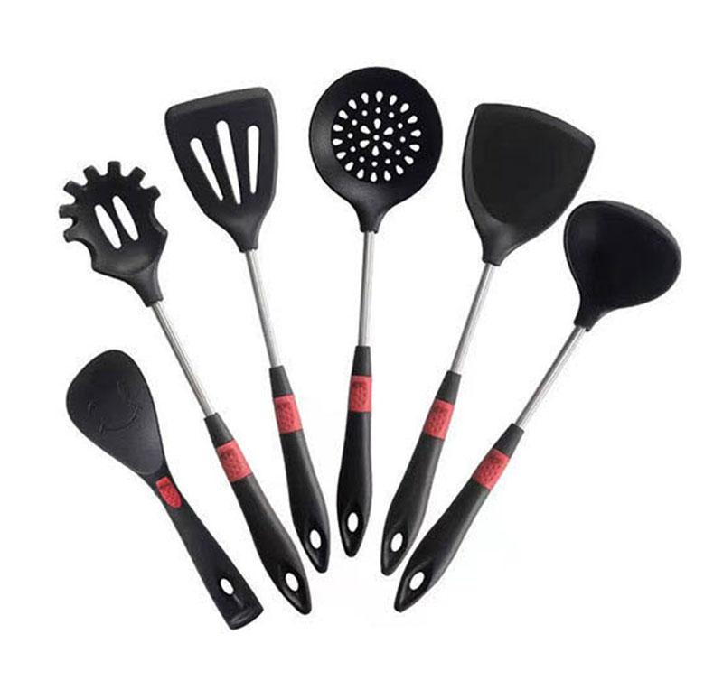 Household Silent Silicone Spatula Spoon Kitchenware Set Kitchen Cooking Utensils Gadgets