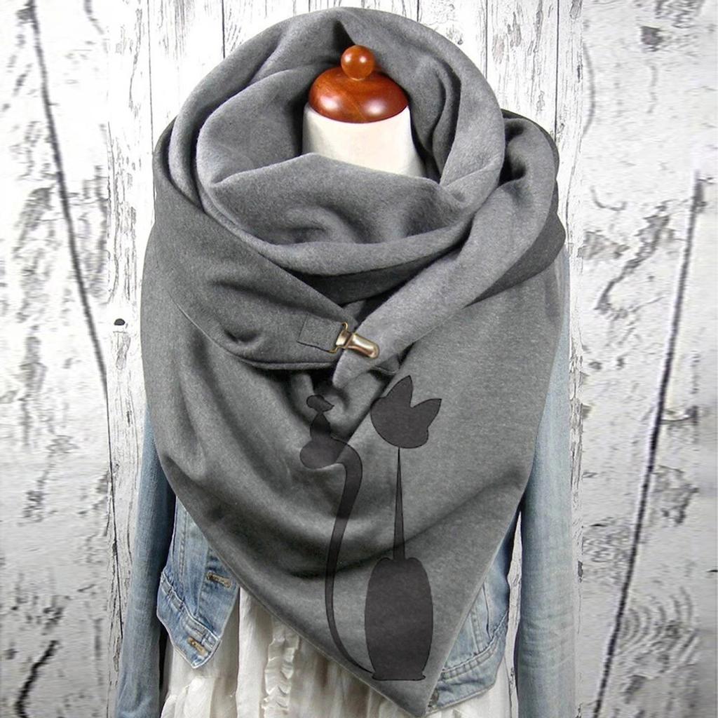 Women Printing Scarf Fashion Multi-Purpose Shawl Scarf