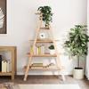 VidaXL 5-tier A-frame Shelf 110x40x180.5 Cm Solid Pine Wood 832331