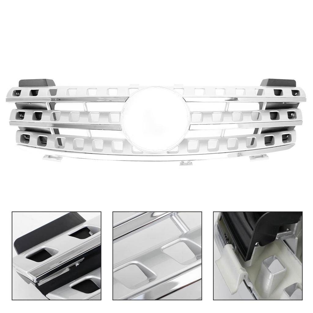 Griglia anteriore Adatta per Mercedes-Benz Classe ML W164 2005-2008 Cromata