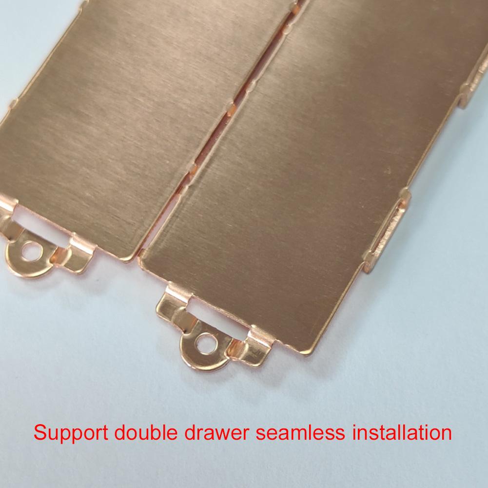 Copper M.2 SSD Heatsink with Thermal Silicone Pad Metal M.2 SSD Cooler Radiator Replacement Parts Single/Double Sided for Laptop