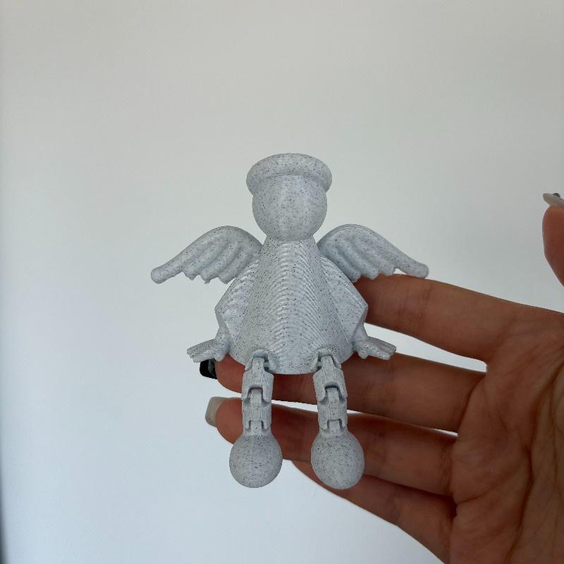 Creative 3D Printed Angel Sculpture Jointed Action Doll For Garden Home Decortions Desktop Ornaments Crafts