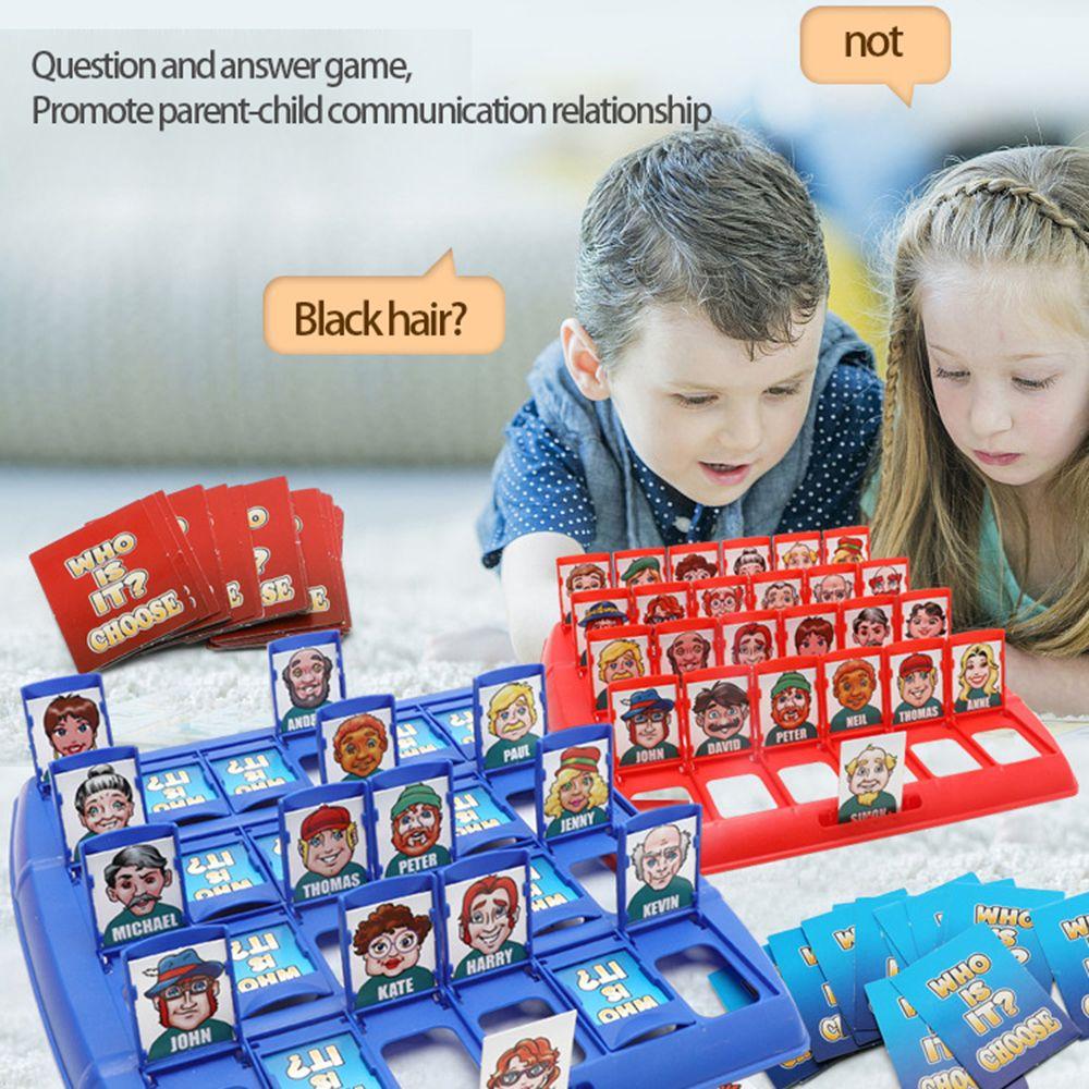 Interactieve vrijetijdsbesteding voor ouder en kind Gezinseducatie Spellen Puzzels Speelgoed Cadeau Wie Ben Jij Bordspel