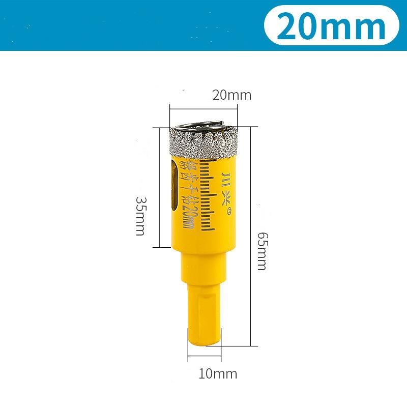Spring-loaded Serrated Hole Opener for Ceramic Tile Rock Plate Quartz Stone Marble Material Drilling, Diamond Drill Bit