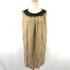 Made In Japan IENA Silk Sleeveless Mini Dress S-M Women Brown(USED)