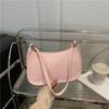 This year's popular bag women's 2025 new trendy fashion Korean version portable small square bag foreign gas snake pattern shoulder armpit bag
