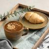 Elegant Cappuccino Cups Embossed Floral Latte Cup Creative Coffee Mugs  Cafe